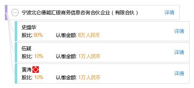 宁波北仑德能汇银商务信息咨询合伙企业 有限合伙
