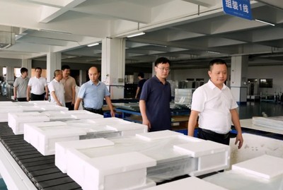 炎陵县谭宇副县长、商务局扶学勇书记一行莅临参观莱博顿总部工厂